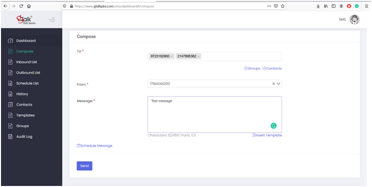 compose sms